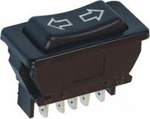 Выключатель клавишный Rexant 12V 20А (5с) (ON)-OFF-(ON) черный (стеклоподъемника) картинка
